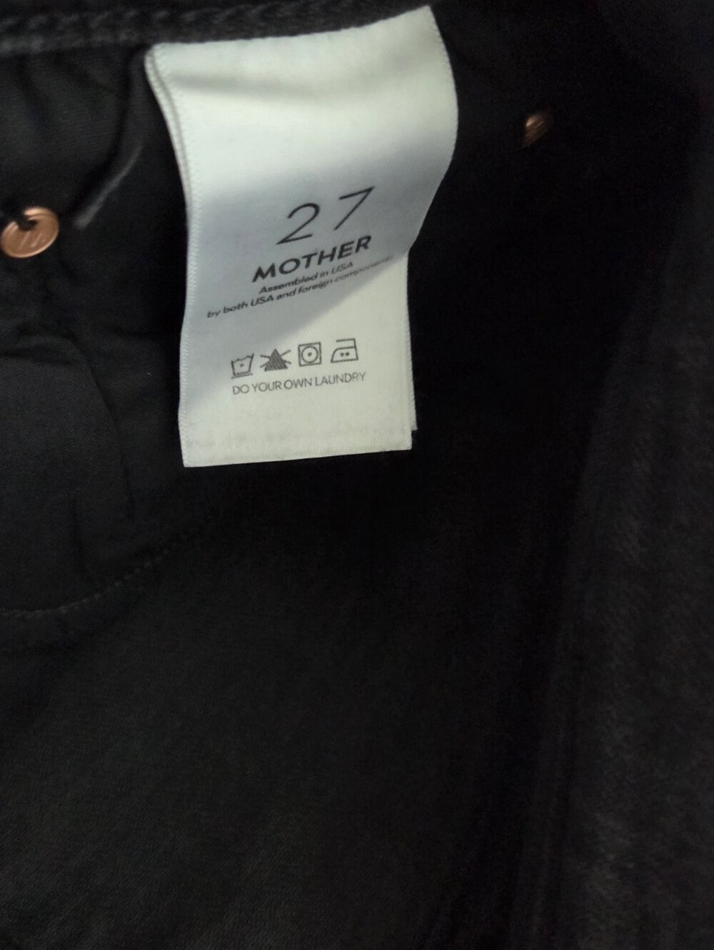 MOTHER JEANS- The Mid Rise Hiker Hover Size 27 - Picture 6 of 10